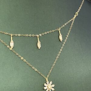 عقد ذهب عيار 18 - 1.29 جرام