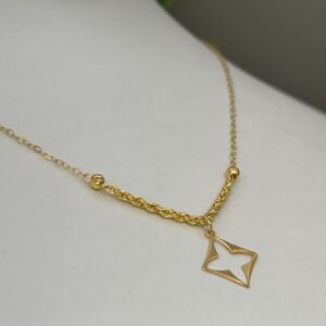 عقد ذهب مميز وانيق عيار 21 -1.16 جرام