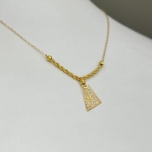 عقد ذهب مميز وانيق عيار 21 -0.96 جرام